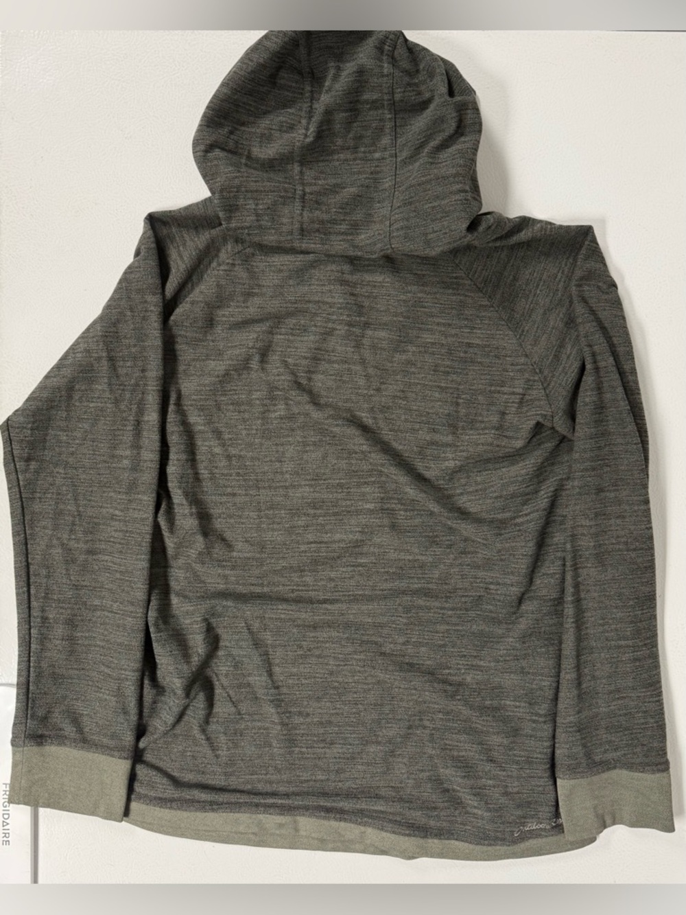 Outdoor Research Lightweight Zenga Hoodie Green Space Dye Pockets Women Large - Picture 9 of 9